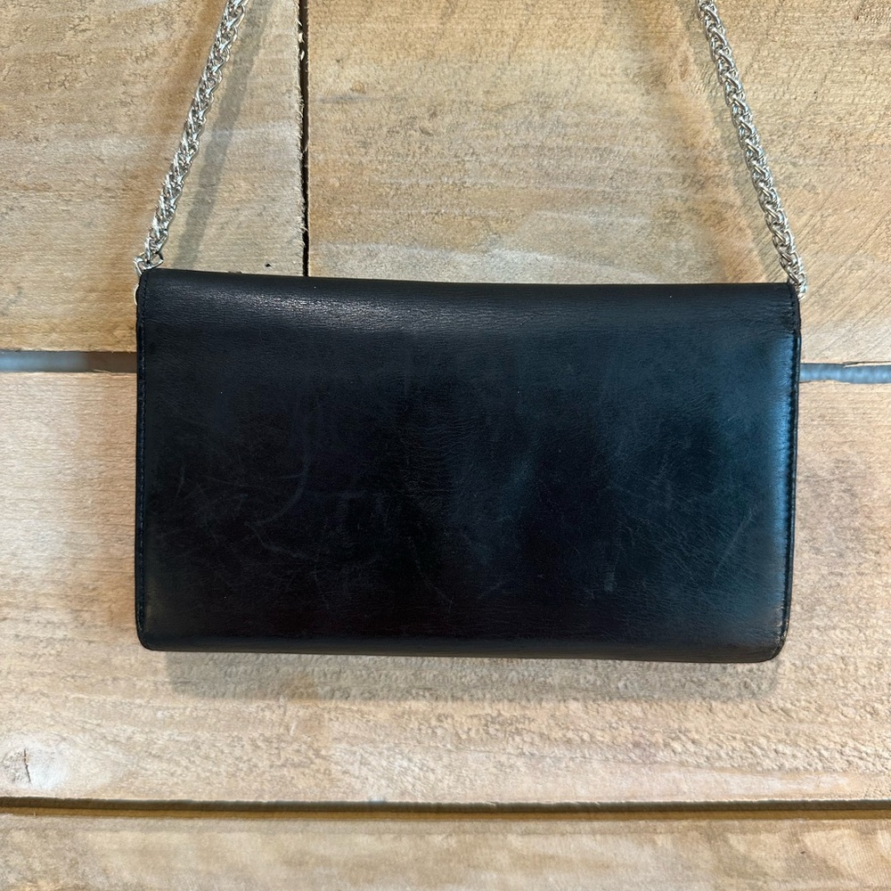 Vintage GUCCI Black Leather Wallet Clutch • Made in Italy - Picture 3 of 12